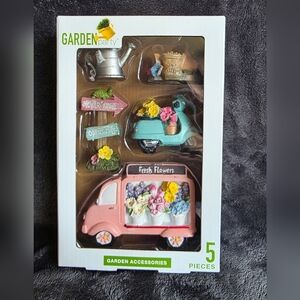 New Festive Voice Garden Party Fairy Accessories Miniature  5 Pcs Figure